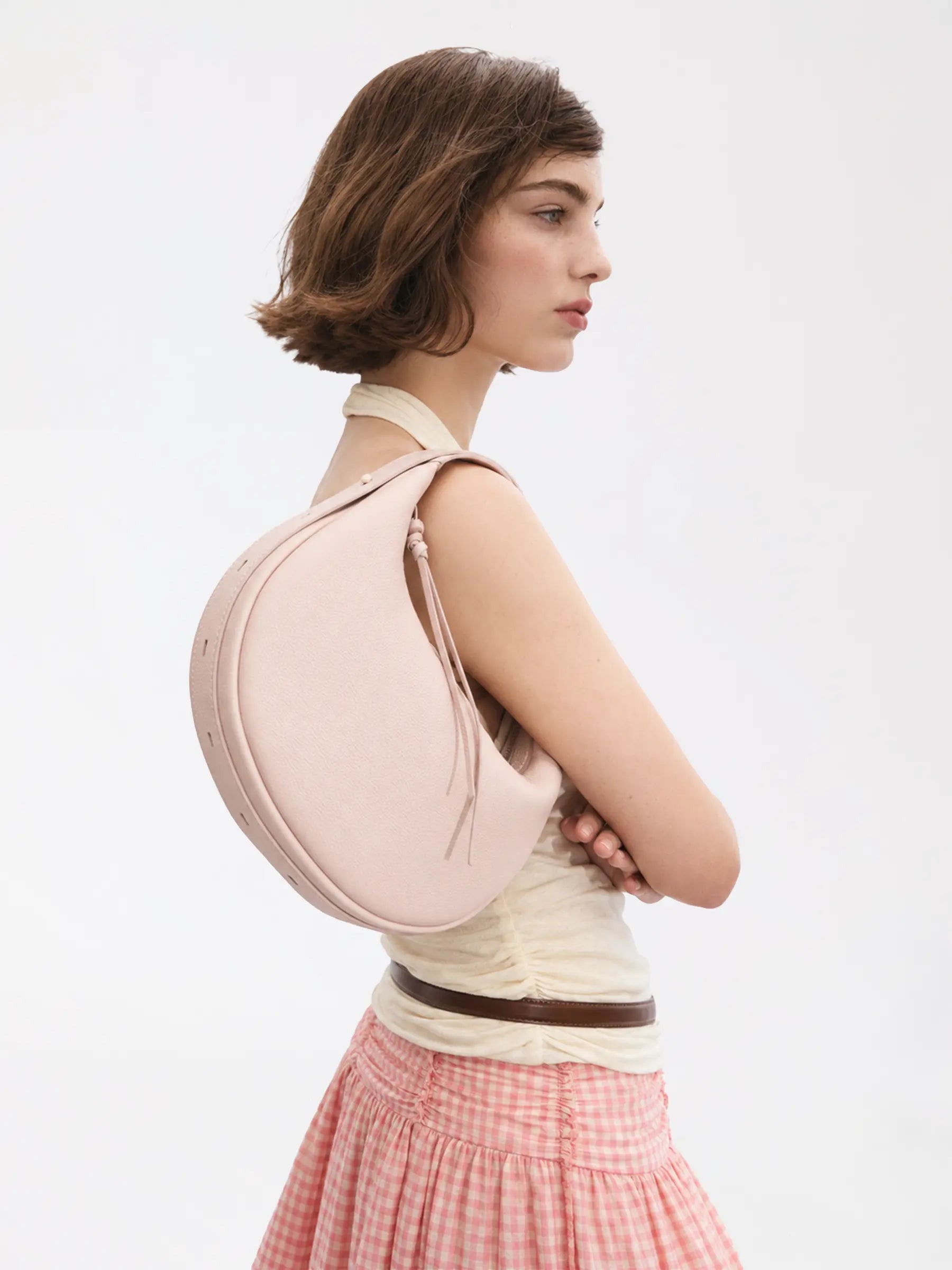 Sac Half Moon – Petit modèle – Cuir pleine fleur