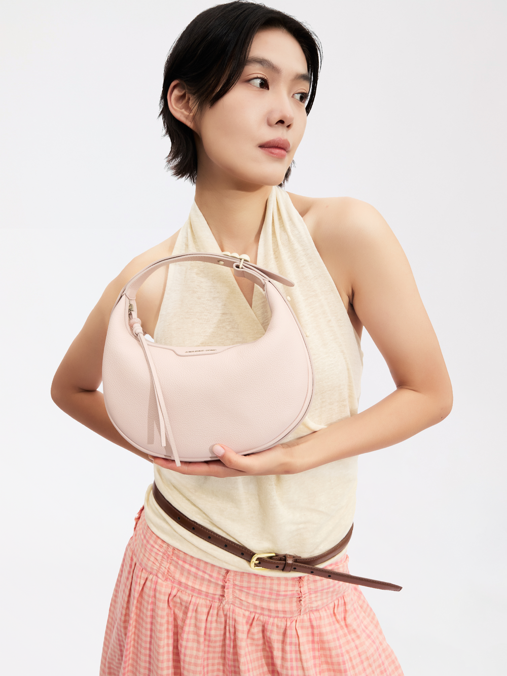 Half Moon Bag - Small - Top-Grain Leather AMAZING SONG