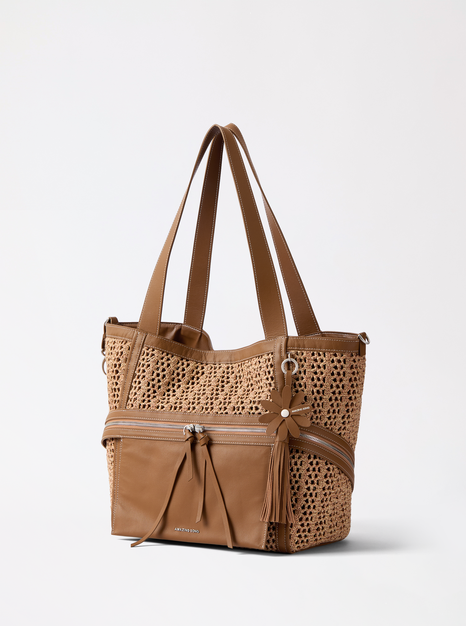Cheese Roll Tote Bag - Woven Family AMAZING SONG