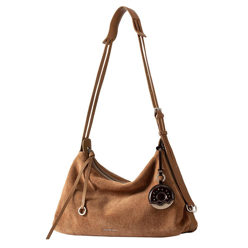 Donut Hobo Bag - Suede