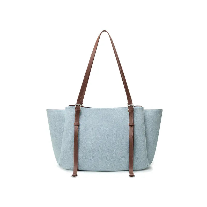 Donut Tote Bag - Denim/Canvas