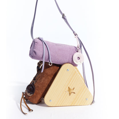Donut Pen Holder Bag - Suede