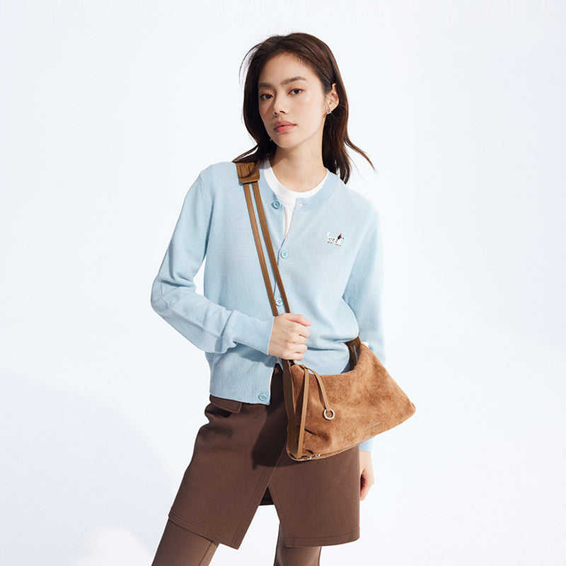 Donut Hobo Bag - Suede