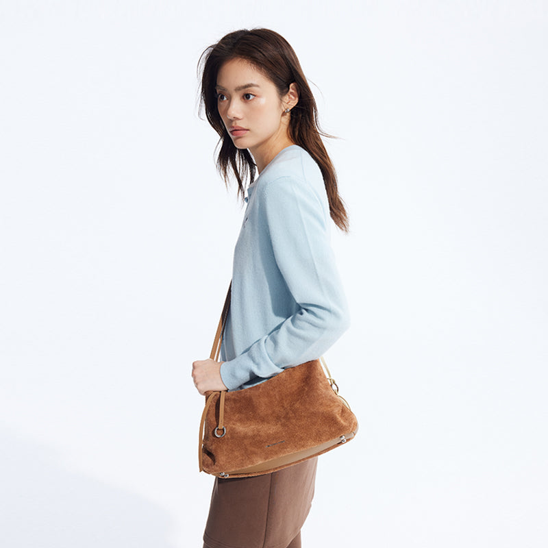 Donut Hobo Bag - Suede