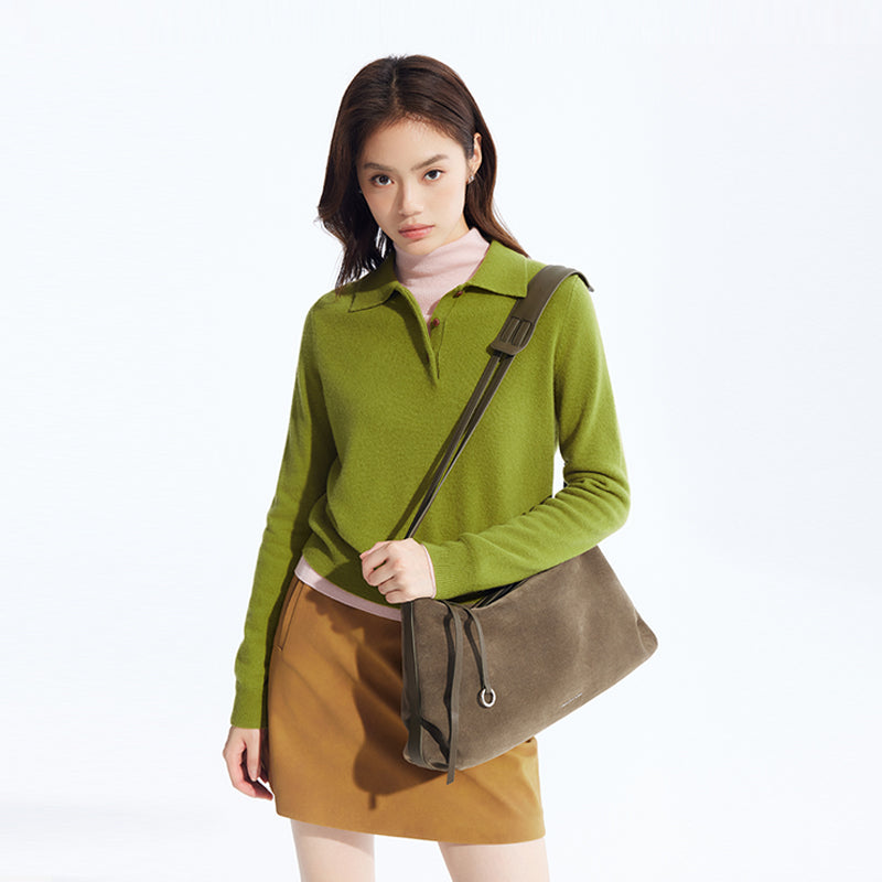 Donut Hobo Bag - Suede