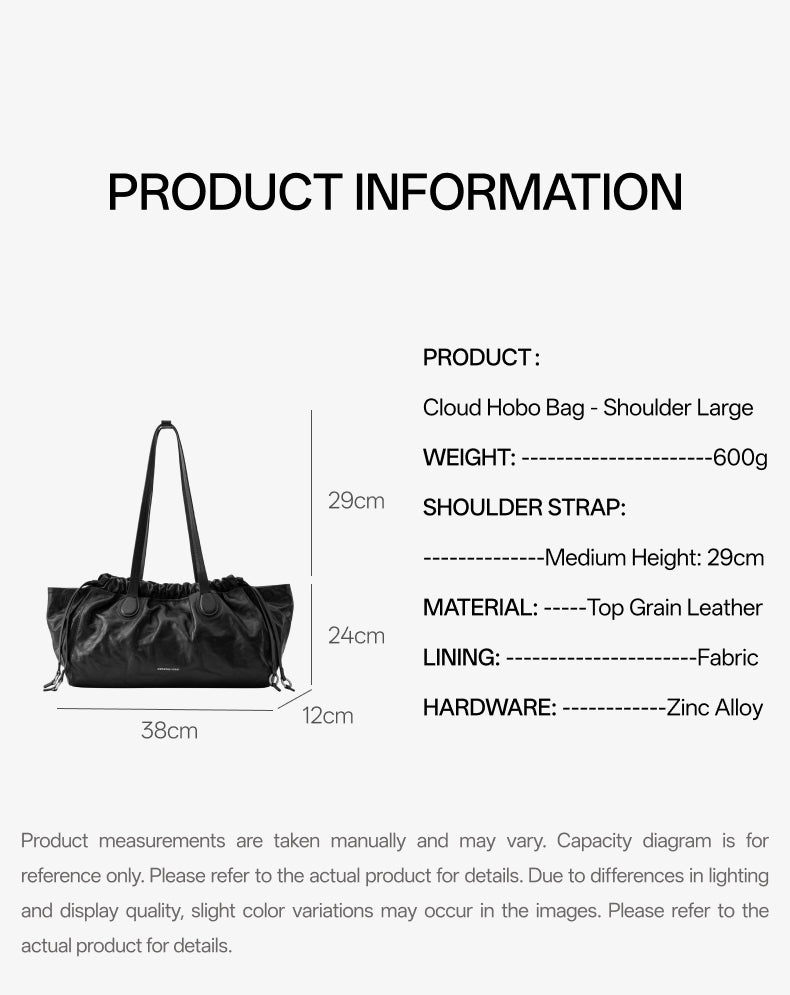 Cloud Hobo Bag - Shoulder Large