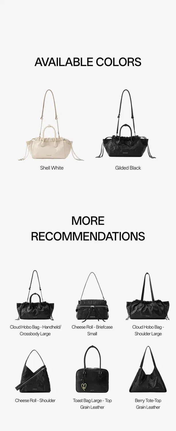 Cloud Hobo Bag - Handheld Crossbody Small