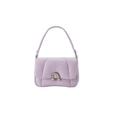 Light purple leather handbag with silver hardware, Amazing Song official website product
