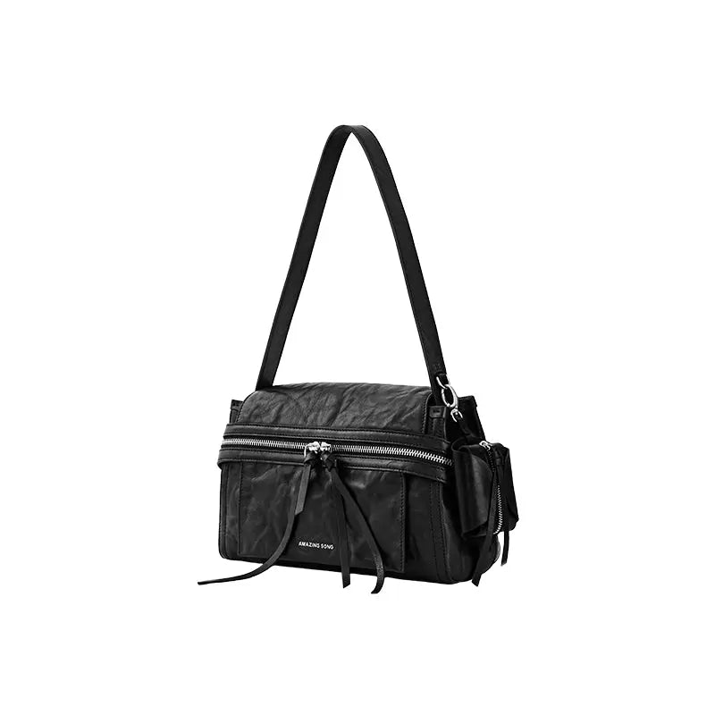 Cheese Roll Briefcase - Small - Gilded Black with Headphone Bag