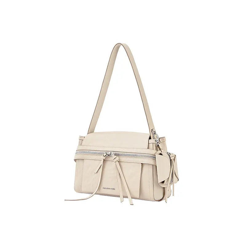 Cheese Roll Briefcase - Small - Shell White with Headphone Bag