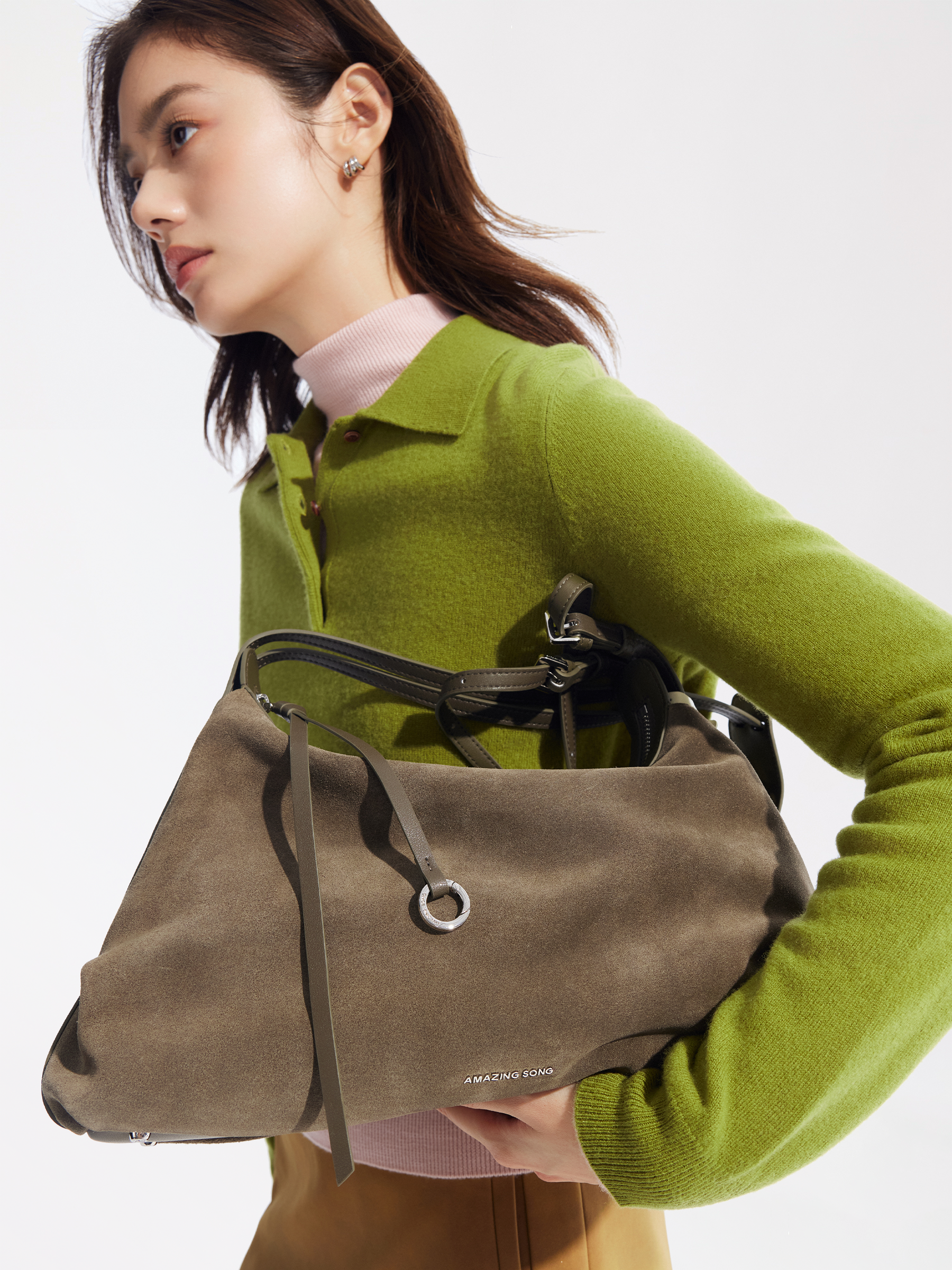Donut Hobo Bag - Suede - Large AMAZING SONG
