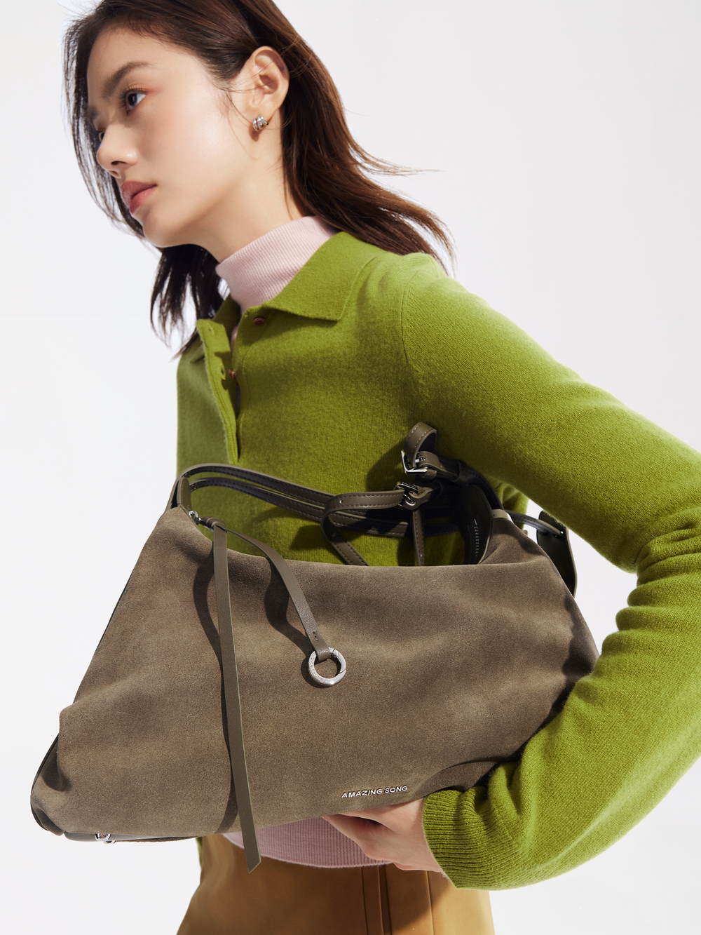 Donut Hobo Bag - Suede - Large AMAZING SONG