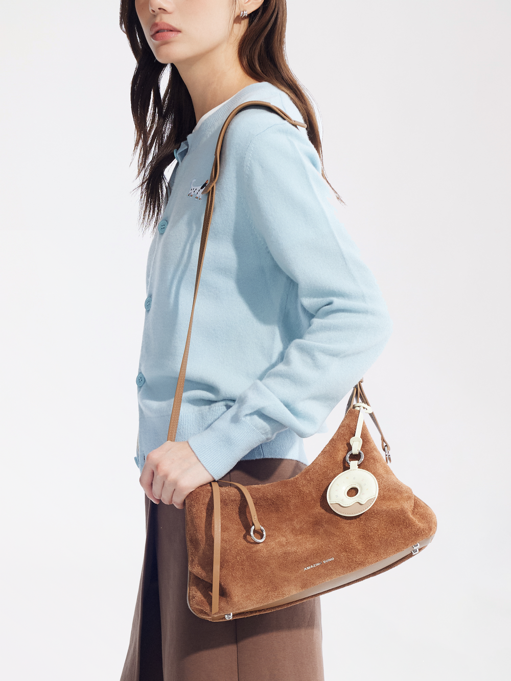Donut Hobo Bag - Suede - Small AMAZING SONG