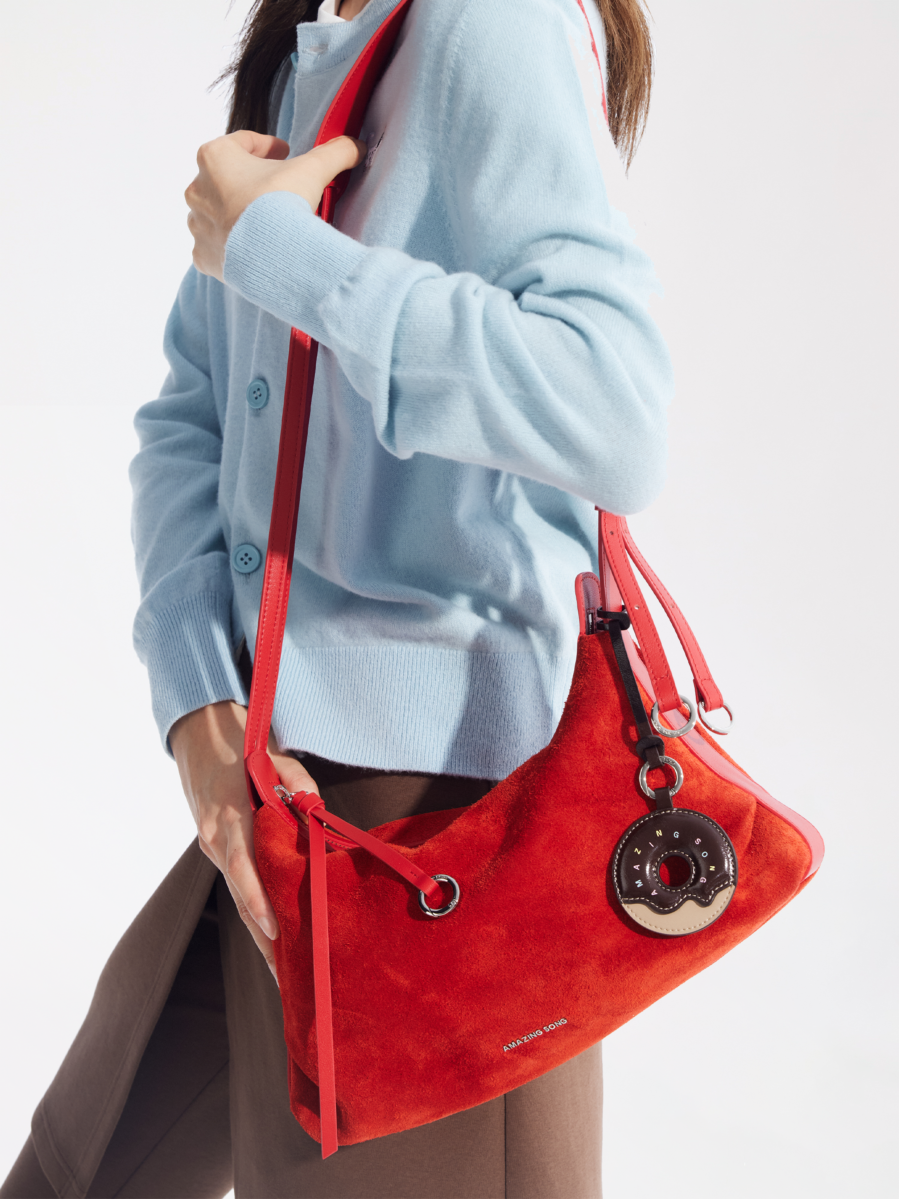 Donut Hobo Bag - Suede - Small AMAZING SONG