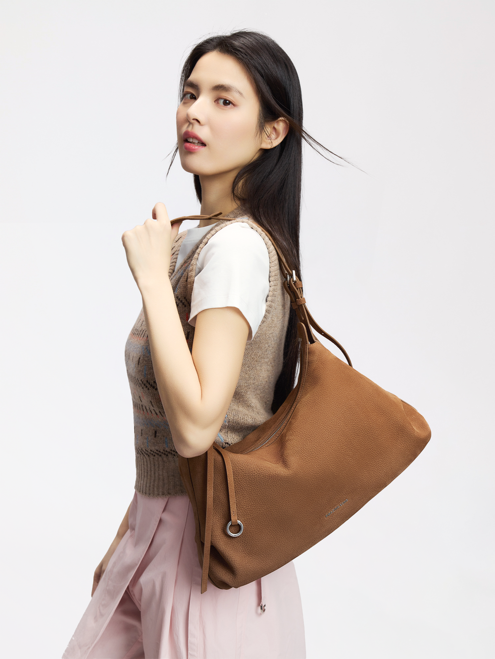 Donut Hobo Bag Top  -Grain Cowhide – Large AMAZING SONG