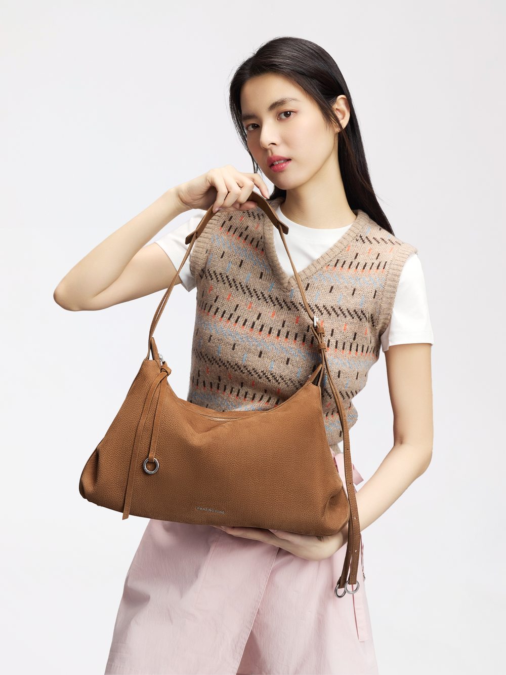 Donut Hobo Bag Top  -Grain Cowhide – Large AMAZING SONG