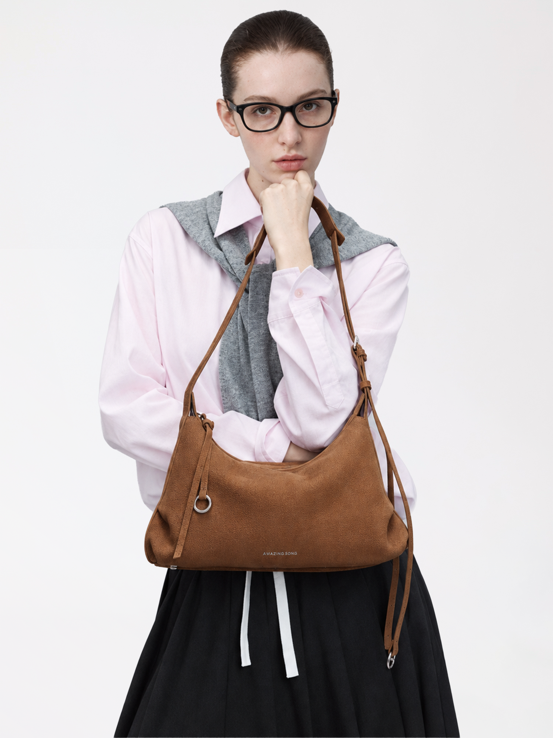 Donut Hobo Bag Top -Grain Cowhide – Small AMAZING SONG