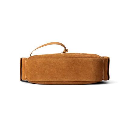 Liqueur Crescent Bag-Suede