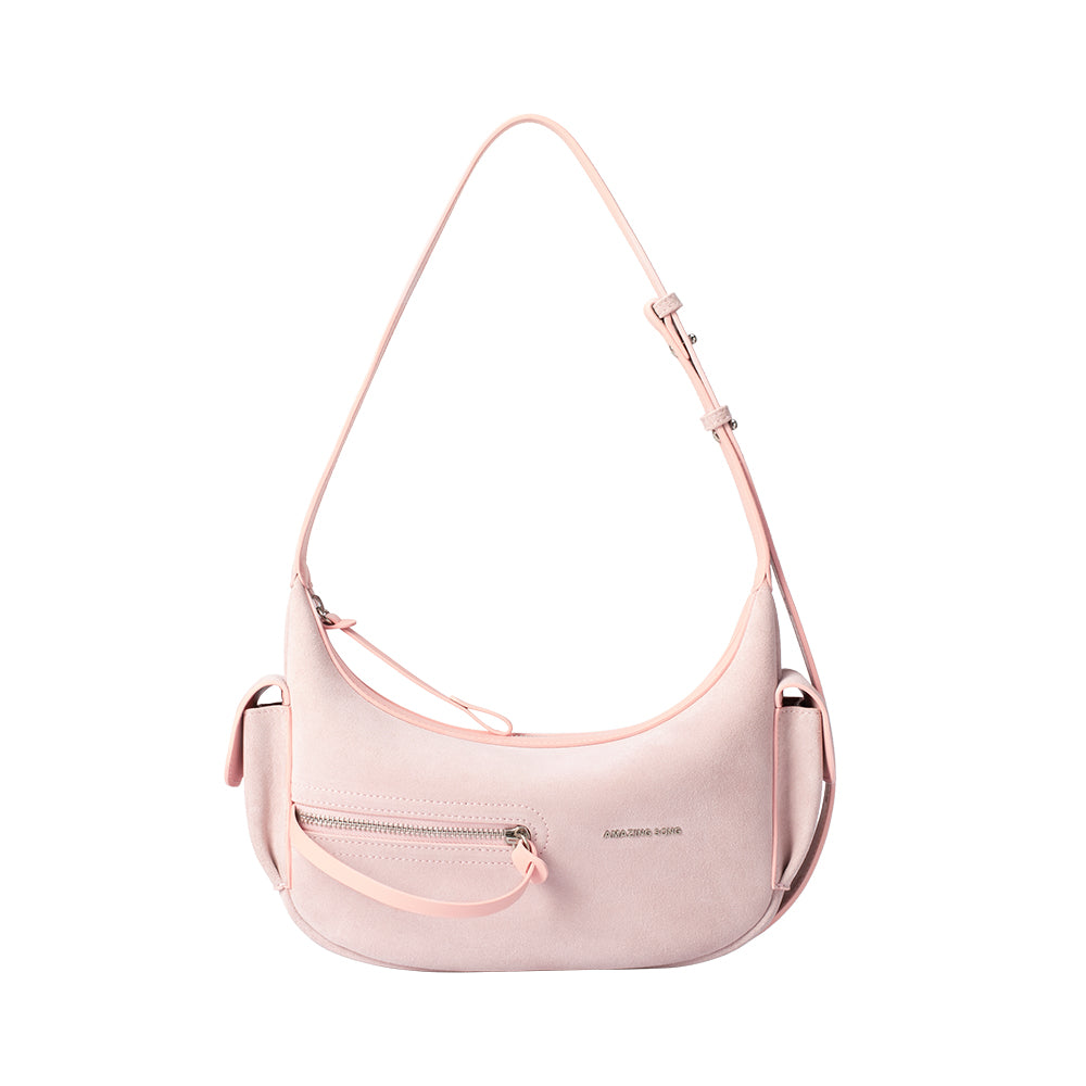 Liqueur Crescent Bag-Suede