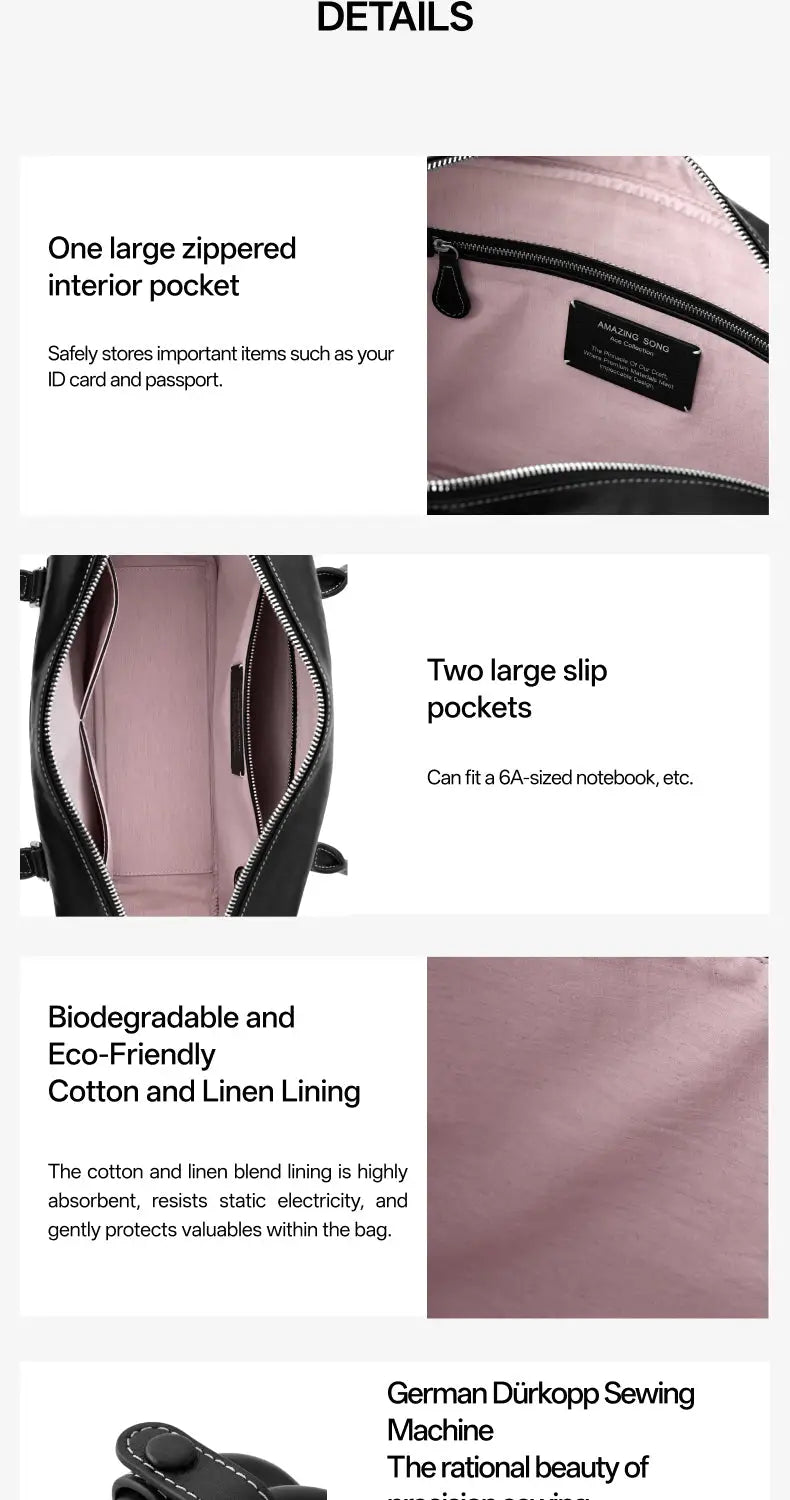 Toast Bag Top Grain Leather - Large