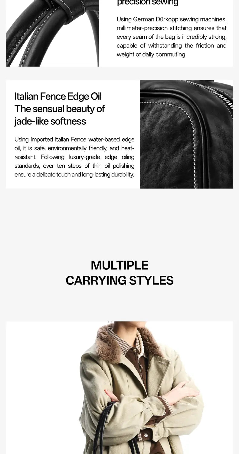 Toast Bag Top Grain Leather - Large