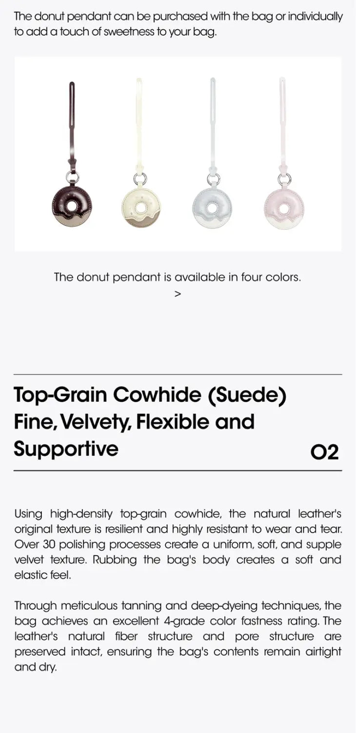 Donut Hobo Bag - Suede