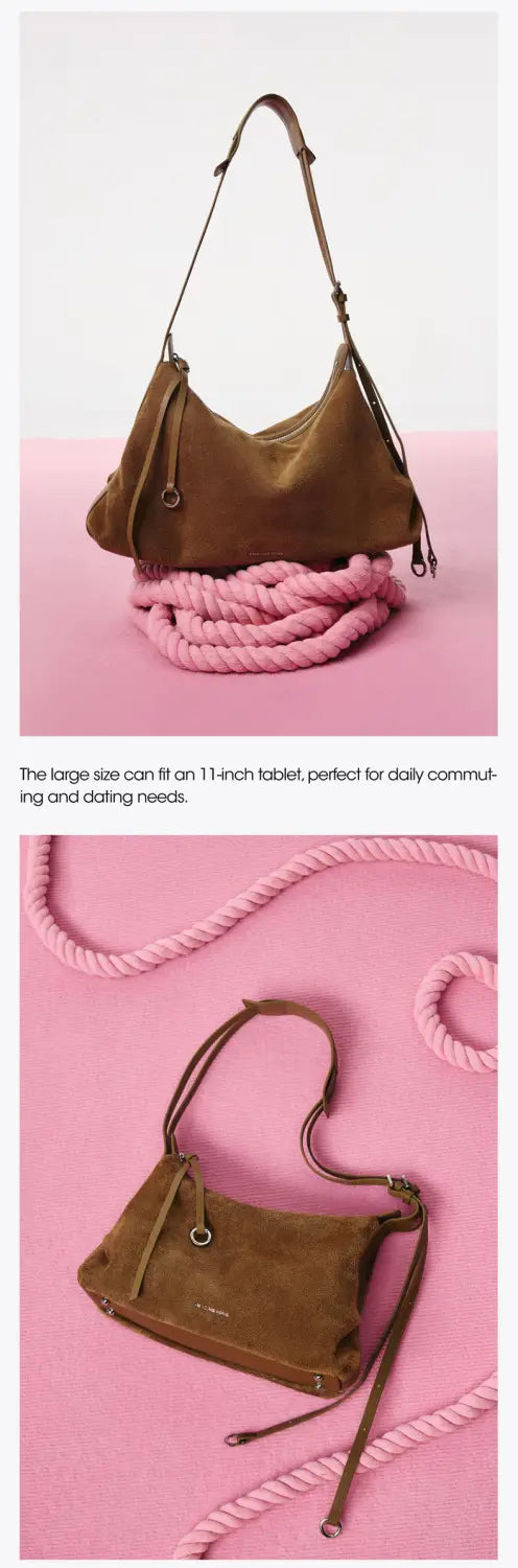 Donut Hobo Bag - Suede